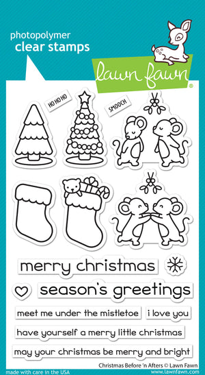 Lawn Fawn - CHRISTMAS Before 'n Afters - Stamps set