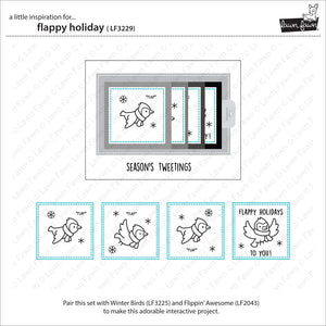Lawn Fawn - FLAPPY HOLIDAYS - Stamps set
