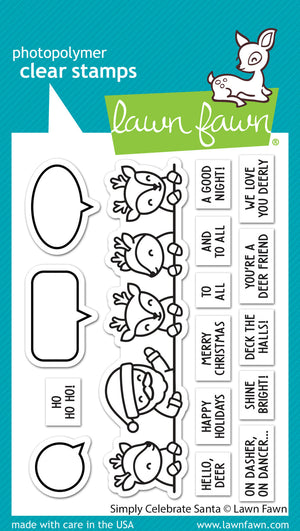 Lawn Fawn - Simply Celebrate SANTA - Stamps set