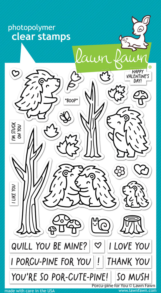 Lawn Fawn - PORCU-PINE FOR YOU - Stamps set – Hallmark Scrapbook