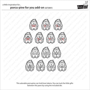 Lawn Fawn - PORCU-PINE FOR YOU Add-On - Stamps set