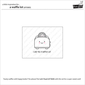 Lawn Fawn - A WAFFLE LOT - Stamps set