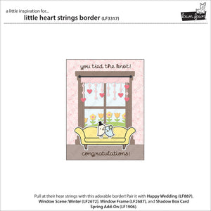 Lawn Fawn - LITTLE HEART STRINGS Borders - Die set