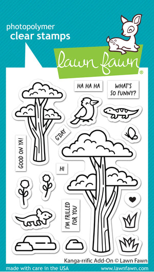 Lawn Fawn - KANGA-RRIFIC Add-On - Stamps Set