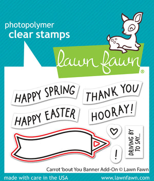 Lawn Fawn - Carrot 'bout You BANNER Add-On - Die