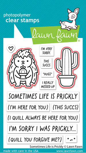 Lawn Fawn - SOMETIMES LIFE IS PRICKLY - Dies set