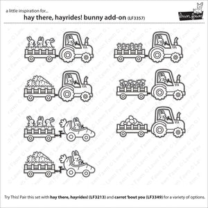 Lawn Fawn - HAY THERE, HAYRIDES BUNNY ADD-ON - Stamps set