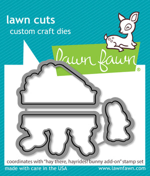 Lawn Fawn - HAY THERE, HAYRIDES BUNNY ADD-ON - Dies set