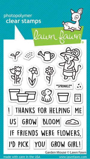 Lawn Fawn - GARDEN MOUSE - Stamps Set