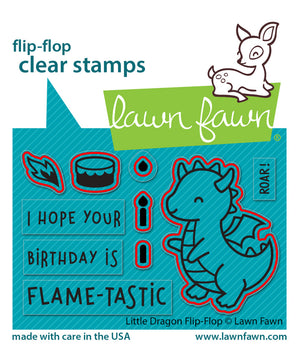 Lawn Fawn - LITTLE DRAGON Flip-Flop - Dies