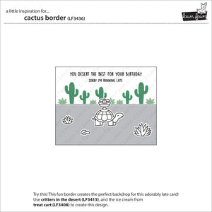 Lawn Fawn - CACTUS Border - Dies Set