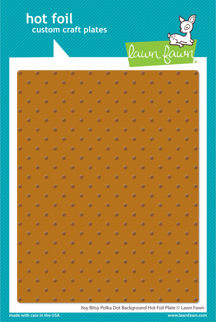 Lawn Fawn - ITSY BITSY POLKA DOT  BACKGROUND - Hot Foil Plate