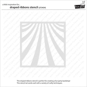 Lawn Fawn - DRAPED RIBBONS - Stencil