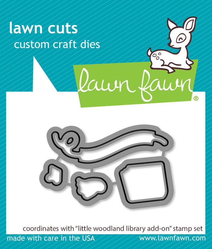 Lawn Fawn - LITTLE WOODLAND LIBRARY Add-On - Dies set