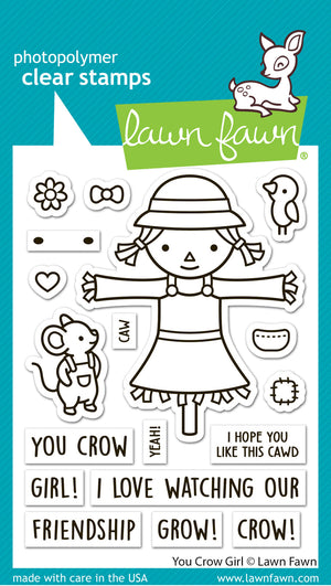 Lawn Fawn - YOU CROW GIRL (Scarecrow) - Stamps Set