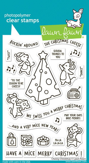 Lawn Fawn - CHEESY CHRISTMAS - Stamps set