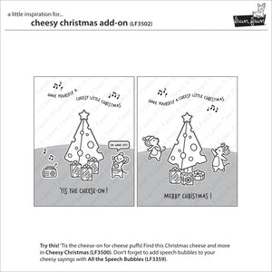 Lawn Fawn - CHEESY CHRISTMAS Add-On - Stamps Set