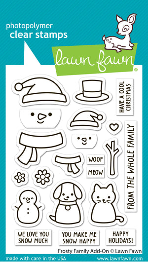 Lawn Fawn - FROSTY FAMILY (Snowman) Add-On - Stamps set