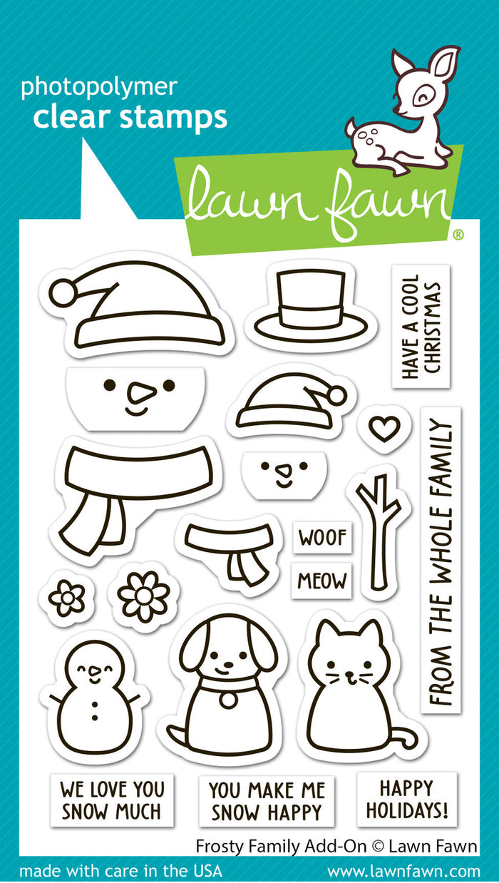 Lawn Fawn - FROSTY FAMILY (Snowman) Add-On - Stamps set