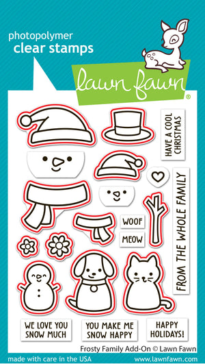 Lawn Fawn - FROSTY FAMILY (Snowman) Add-On - Dies set