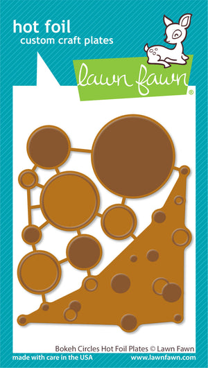 Lawn Fawn - BOKEH CIRCLES Background - Hot Foil Plate