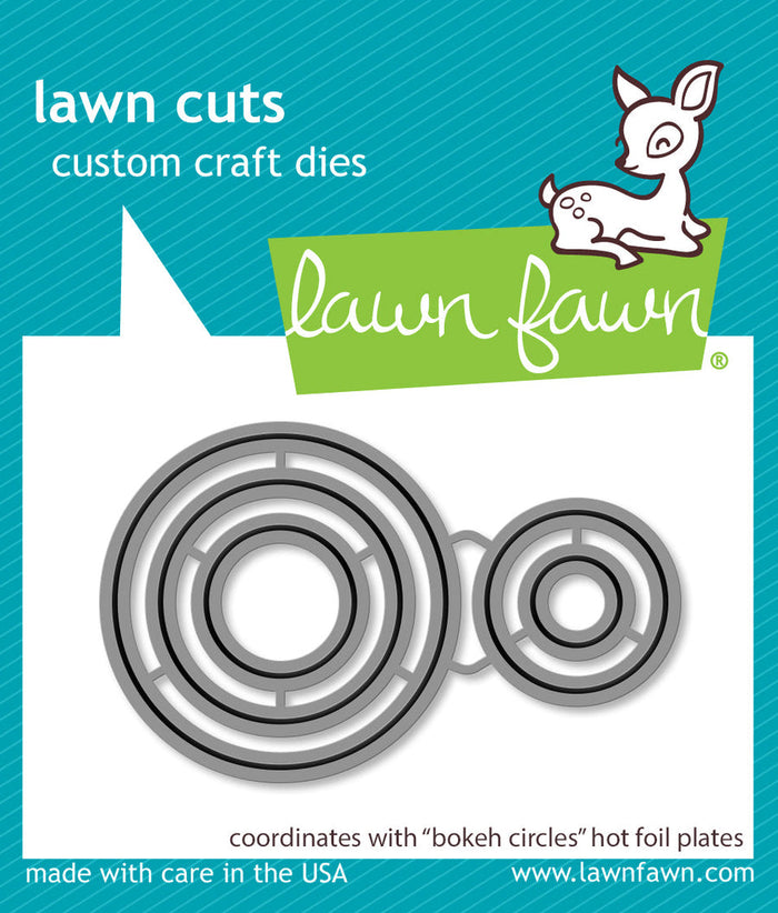 Lawn Fawn - BOKEH CIRCLES - Hot Foil Plate Coordinating DIES SET