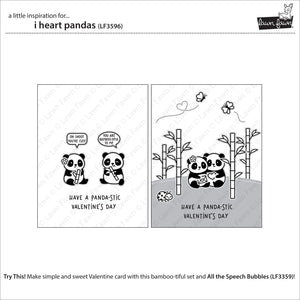 Lawn Fawn - I HEART PANDAS - Stamps Set