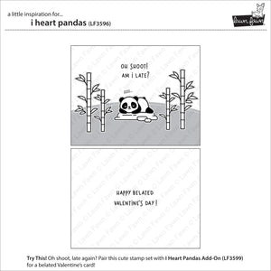 Lawn Fawn - I HEART PANDAS - Stamps Set