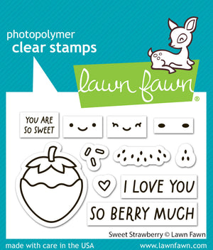 Lawn Fawn - SWEET STRAWBERRY - Stamps set