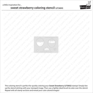 Lawn Fawn - SWEET STRAWBERRY - Coloring Stencil