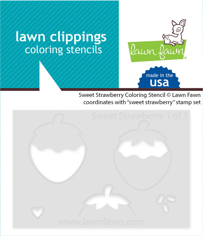 Lawn Fawn - SWEET STRAWBERRY - Coloring Stencil