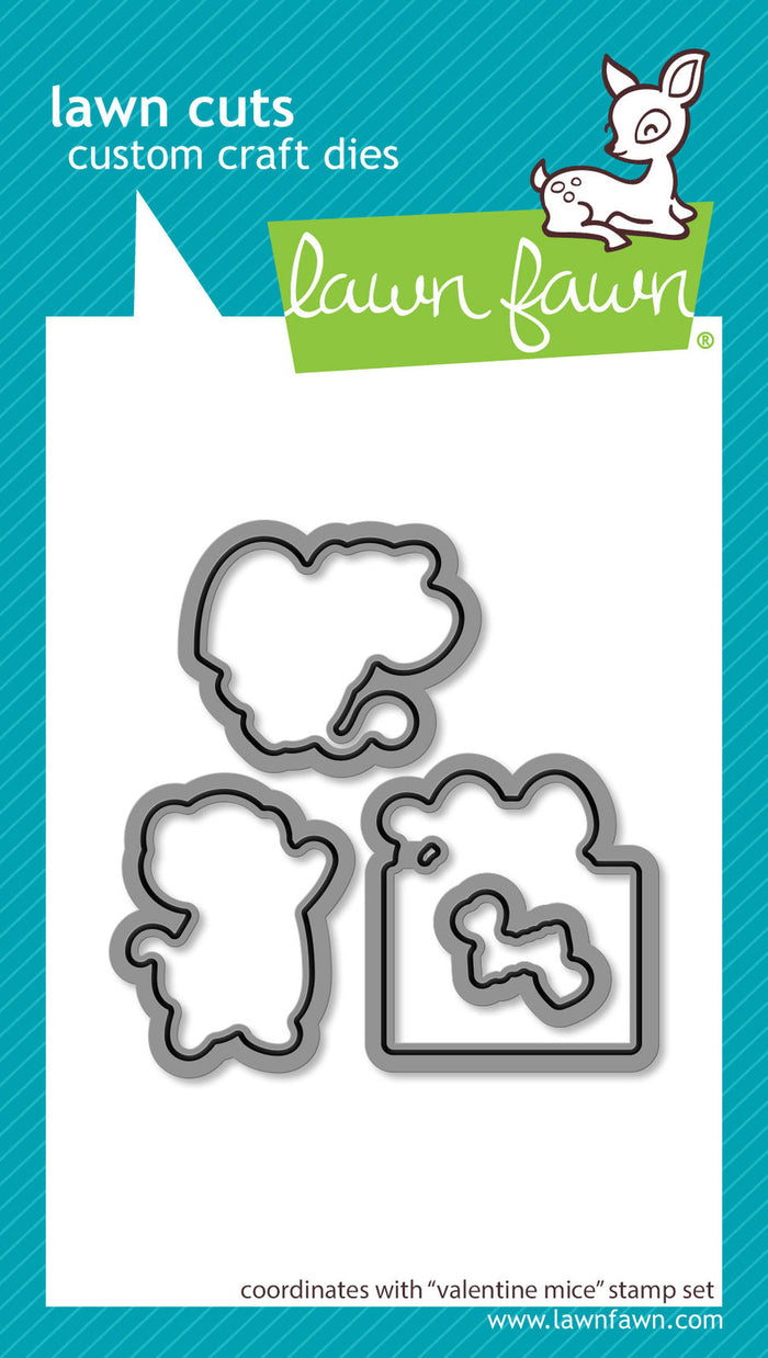 Lawn Fawn - VALENTINE MICE - Dies Set