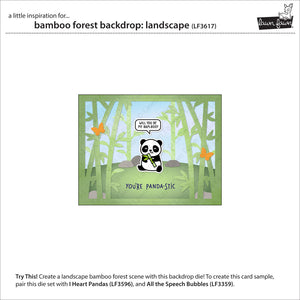 Lawn Fawn - BAMBOO FOREST Backdrop: LANDSCAPE - Dies Set