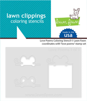 Lawn Fawn - LOVE POEMS - Coloring Stencils