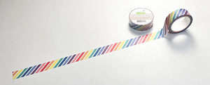 Lawn Fawn - WASHI TAPE - RAINBOW DIAGONAL STRIPES