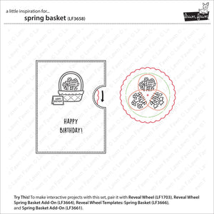 Lawn Fawn - SPRING BASKET - Stamps Set