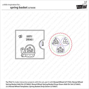 Lawn Fawn - SPRING BASKET - Stamps Set