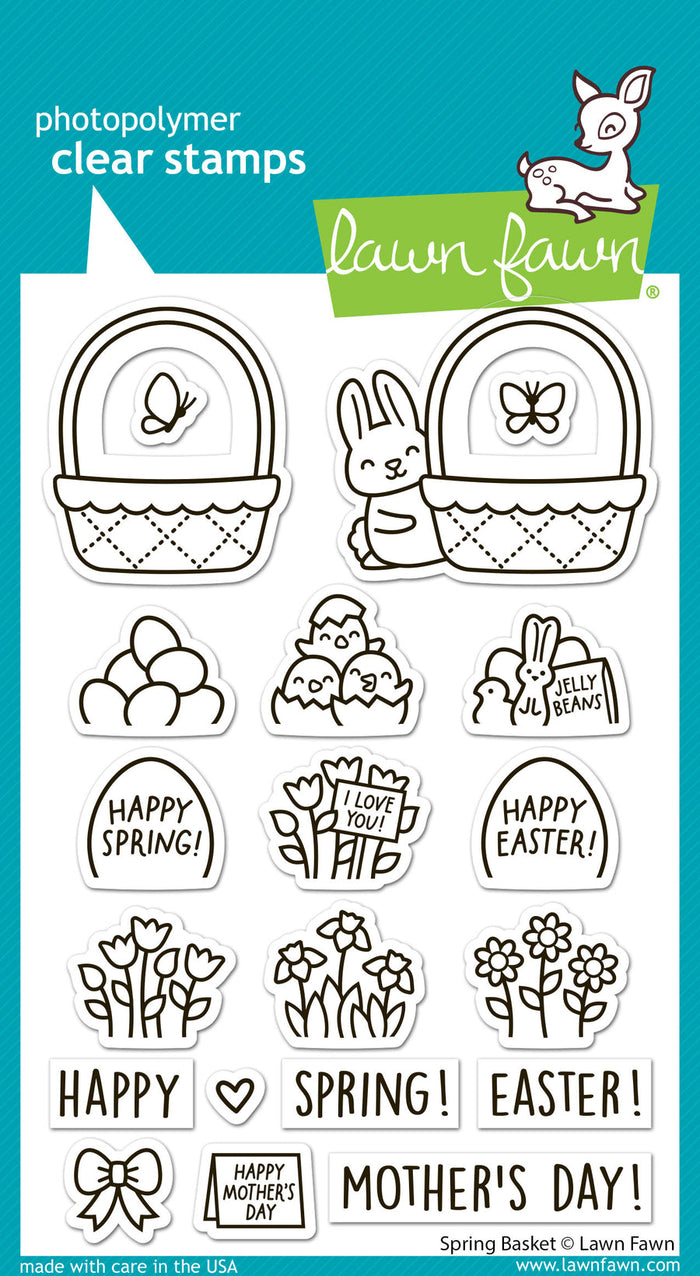 Lawn Fawn - SPRING BASKET - Stamps Set