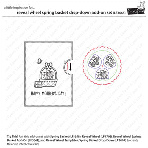 Lawn Fawn - Reveal Wheel SPRING BASKET DROP DOWN Add-On Set