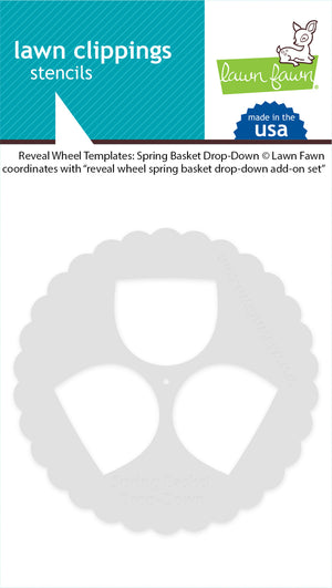 Lawn Fawn - Reveal Wheel Templates: SPRING BASKET DROP DOWN