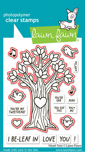 Lawn Fawn - HEART TREE - Dies Set