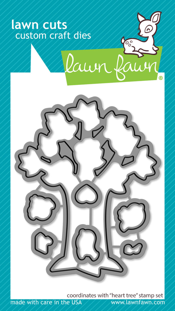 Lawn Fawn - HEART TREE - Dies Set