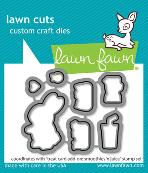 Lawn Fawn - Treat Cart Add-On: SMOOTHIES 'n JUICE - Dies set