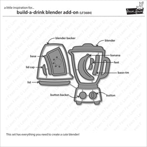 Lawn Fawn - Build-A-Drink BLENDER ADD-ON - Dies