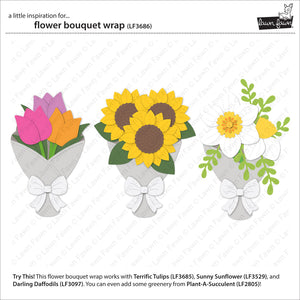 Lawn Fawn - FLOWER BOUQUET WRAP - Dies Set