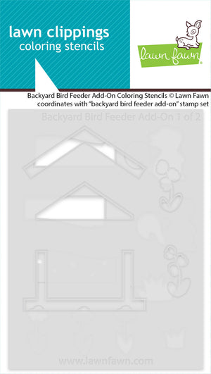 Lawn Fawn - BACKYARD BIRD FEEDER Add-On - Coloring Stencils