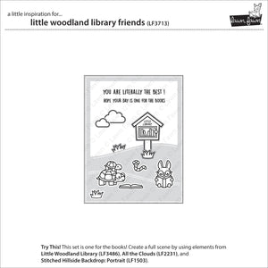 Lawn Fawn - LITTLE WOODLAND LIBRARY FRIENDS - Stamps Set