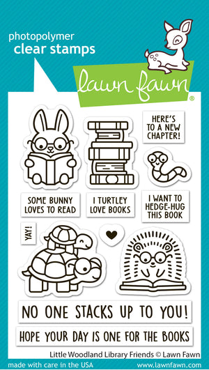 Lawn Fawn - LITTLE WOODLAND LIBRARY FRIENDS - Stamps Set