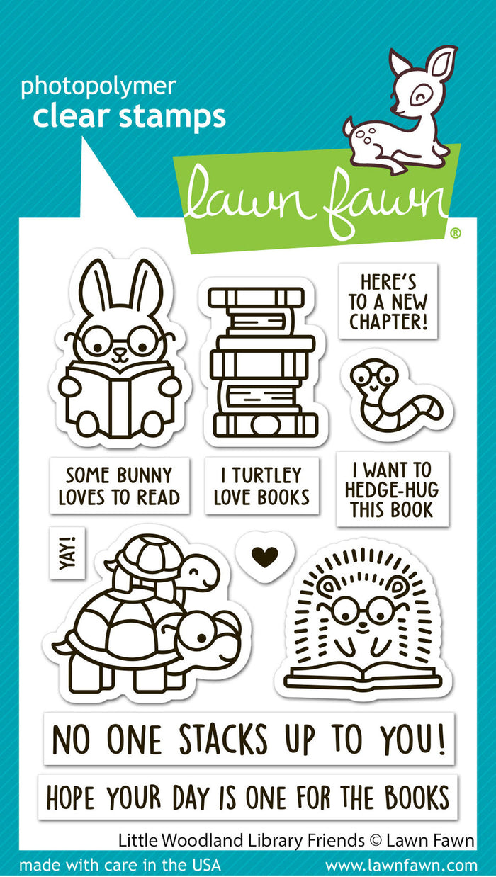 Lawn Fawn - LITTLE WOODLAND LIBRARY FRIENDS - Stamps Set