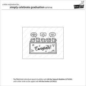 Lawn Fawn - SIMPLY CELEBRATE GRADUATION - Stamps Set